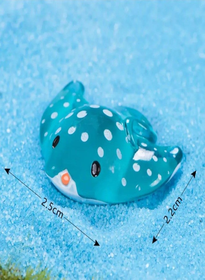 VRB Dec مجموعة تحف مصغرة من VRB Dec لتزيين المنزل، لوحة قيادة السيارة، عيد الحب، غرفة المعيشة، هدايا، تماثيل، أدوات تزيين الكيك، تماثيل لتزيين المنزل. (18 قطعة من حيوانات المحيط المصغرة) - Image 4